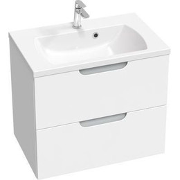 Тумба подвесная с раковиной Ravak Classic II 70 см X000001479, белый/серый - фото 