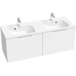 Тумба подвесная с раковиной Ravak Classic II 130 см X000001482, белый - фото 