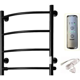 Полотенцесушитель электрический Тругор Пэк сп 5 ВГП П4 400х600 мм, чёрный (возможность скрытого подключения) 00-00043642 - фото 