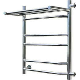 Полотенцесушитель водяной Тругор Браво3 ПМ с боковым подводом и полкой П6 400х600 мм R (м/о 500 мм) 00-00019255 - фото 