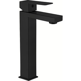 Смеситель для раковины высокий Haiba HB11803-7, черный матовый - фото 