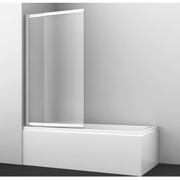 Шторка для ванны WasserKraft Main 100 см 41S02-100 LM, хром/матовое - фото 