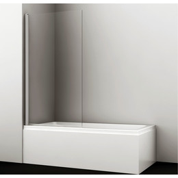 Шторка для ванны WasserKraft Berkel 80 см 48P01-80, хром/прозрачное - фото 