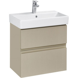 Тумба подвесная с раковиной Roca Oleta 60 см A857639515, капучино - фото 