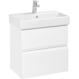 Тумба подвесная с раковиной Roca Oleta 60 см A857639501, белый матовый - фото 