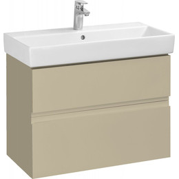 Тумба подвесная с раковиной Roca Oleta 80 см A857640515, капучино - фото 