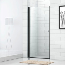 Душевая дверь Cezares 60 см ECO-O-B-1-60-C-NERO, черный/прозрачное - фото 