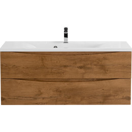 Тумба подвесная с раковиной BelBagno MARINO-1100-2C-SO-RN-P 110 см, Rovere Nature - фото 