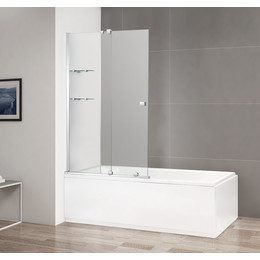 Шторка для ванны Cezares 100 см STREAM-VFS-11-100/150-C-Cr (стекло 8 мм), хром/прозрачное - фото 