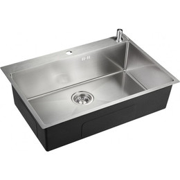 Кухонная мойка Emar EMB-125A PVD Nano Satine 1 мм, сатин, Цвет производителя: сатин - фото 