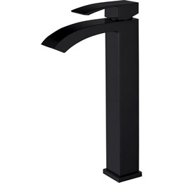 Смеситель для раковины высокий Abber Wasserfall AF8611B, черный матовый, Цвет производителя: чёрный матовый - фото 