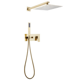 Душевая система для душа Abber Daheim AF8218G, золото матовое - фото 