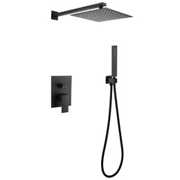 Душевая система для душа Abber Daheim AF8219B, черный матовый - фото 