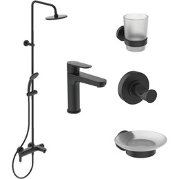 Промо-набор Ideal Standard IdealRain BL749S1, черный матовый - фото 