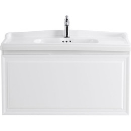 Тумба подвесная с раковиной Cezares GIUBILEO-1000-1C-SO-BL 100 см, Bianco Lucido - фото 