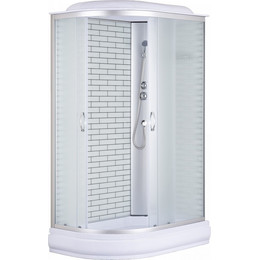 Душевая кабина Loranto 120х80 см CS-66120-20R FW 120, хром/матовое - фото 