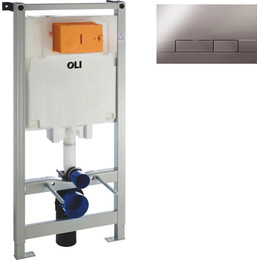 Инсталляция для унитаза Oli 80 300572mGM00 (кнопка смыва Glam, хром глянец) - фото 