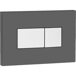 Кнопка смыва Oli Karisma (пневматическая) 641017, черный матовый/хром глянцевый - фото 