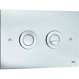 Кнопка смыва Oli Trend (пневматическая) 656506, хром матовый - фото 