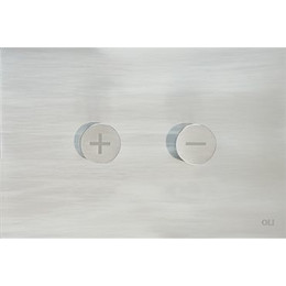 Кнопка смыва Oli Trumpet (пневматическая) 046198, хром матовый - фото 