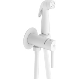 Набор для гигиенического душа Milardo Tidy 001WTR0M08, белый матовый - фото 