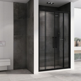 Душевая дверь Abber Schwarzer Diamant 150 см AG33150BH, черный/прозрачное - фото 