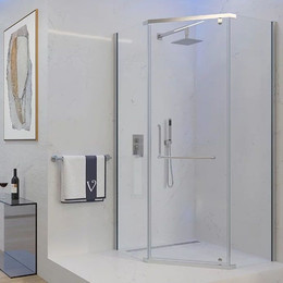 Душевое ограждение Veconi Rovigo 90x90 см RV36-90-01-C5, хром/прозрачное - фото 