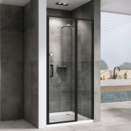 Душевая дверь Abber Sonnenstrand 120 см AG04120BS, черный/прозрачное - фото 