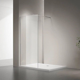 Душевая перегородка Veconi Korato 70 см KR72-70-01-C7 (стекло 8 мм) с кронштейном в комплекте, хром/прозрачное - фото 