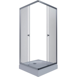 Душевое ограждение Triton Вента 90x90 см, хром/прозрачное - фото 