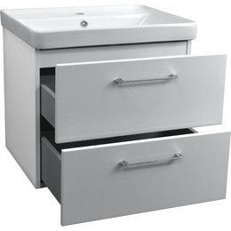 Тумба подвесная с раковиной Azario Ника 60 см CS00080143, белый - фото 