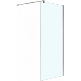 Душевая перегородка Azario Chicago Walk-in 90 см AZ-NAR6310 900 (стекло 8 мм) с кронштейном в комплекте, хром/прозрачное - фото 