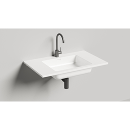 Раковина подвесная Salini Onda 80 80 см 1402201M (S-Stone) матовая - фото 