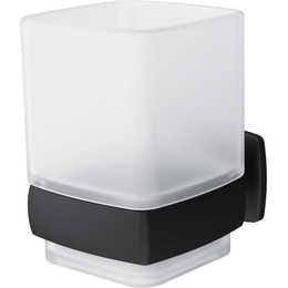 Стакан для зубных щеток AM.PM Gem A9034322, цвет чёрный - фото 