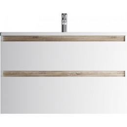 Тумба подвесная с раковиной Am.Pm X-Joy 100 см M85AFHX1002WG, белый глянцевый, Цвет фасада: белый - фото 