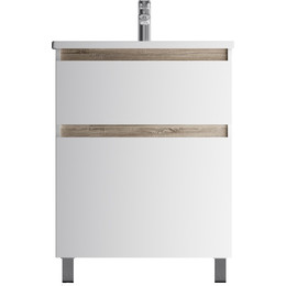 Тумба напольная с раковиной Am.Pm X-Joy 65 см M85AFSX0652WG, белый глянцевый - фото 