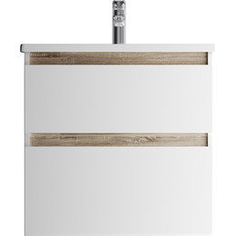 Тумба подвесная с раковиной Am.Pm X-Joy 65 см M85AFHX0652WG, белый глянцевый, Цвет фасада: белый - фото 