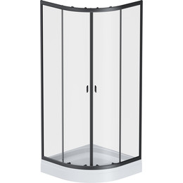 Душевое ограждение Am.Pm X-Joy Twin Slide 80x80 см W88G-205-080BT64, черный/прозрачное - фото 