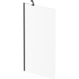 Шторка для ванны Am.Pm Gem 80х140 см W90BS-080-140BT (стекло 8 мм), черный/прозрачное - фото 