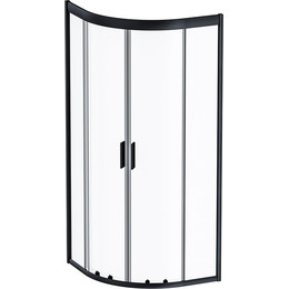 Душевое ограждение Am.Pm Gem 80x80 см W90G-401-080BT, черный/прозрачное - фото 