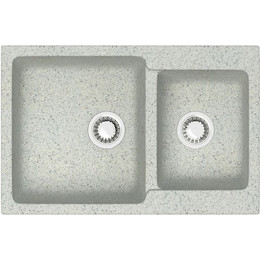 Кухонная мойка Azario Grand CS00079906, светло-серый, Цвет производителя: светло-серый - фото 
