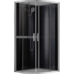 Душевое кабина Azario Denver 90x90 см AZ-N10812 900 GREY, хром/тонированное - фото 