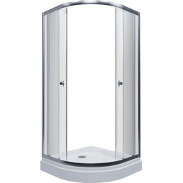 Душевое ограждение Triton Альфа 100x100 см, хром/прозрачное - фото 