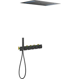 Душевая система для душа с термостатом Timo Petruma SX-5229/03SM, чёрный - фото 