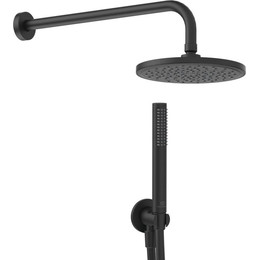 Комплект верхнего и ручного душа Ideal Standard Ideal Rain Silk Black, черный матовый (BD389XG) - фото 