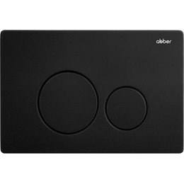 Кнопка смыва Abber AC0121MB, черный матовый - фото 