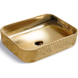 Раковина-чаша Vincea 50 см VBS-105G1, золото - фото 