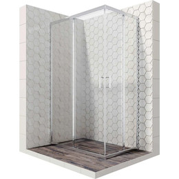 Душевое ограждение Ambassador Kingston 100x80 см 14011120, хром/прозрачное - фото 