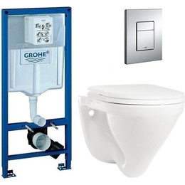 Инсталляция Grohe Rapid SL 38772001 с подвесным унитазом Sanita Luxe Attica WC.WH/Attica/DM/WHT.G/S1 - фото 