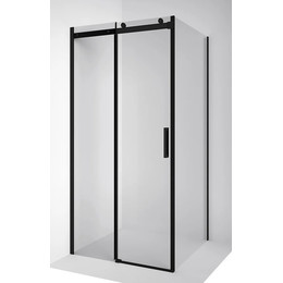 Душевое ограждение Ambassador Benefit 120x120 см 19021201HB-120HB (стекло 8 мм) чёрный/прозрачное - фото 